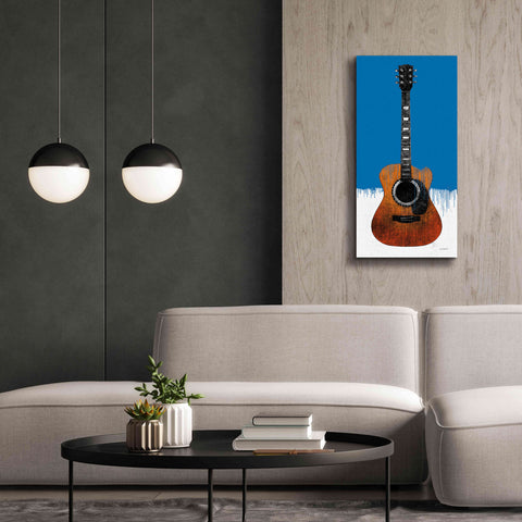 Image of 'Garage Band II Paint' by Mike Schick, Giclee Canvas Wall Art,20 x 40