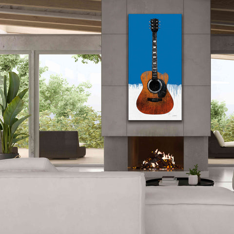 Image of 'Garage Band II Paint' by Mike Schick, Giclee Canvas Wall Art,30 x 60