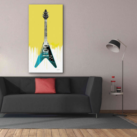 Image of 'Garage Band III Paint' by Mike Schick, Giclee Canvas Wall Art,30 x 60