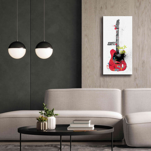 Image of 'Garage Band I Graffiti' by Mike Schick, Giclee Canvas Wall Art,20 x 40
