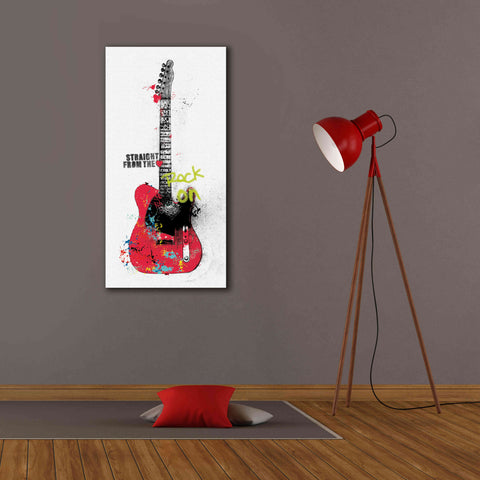 Image of 'Garage Band I Graffiti' by Mike Schick, Giclee Canvas Wall Art,20 x 40