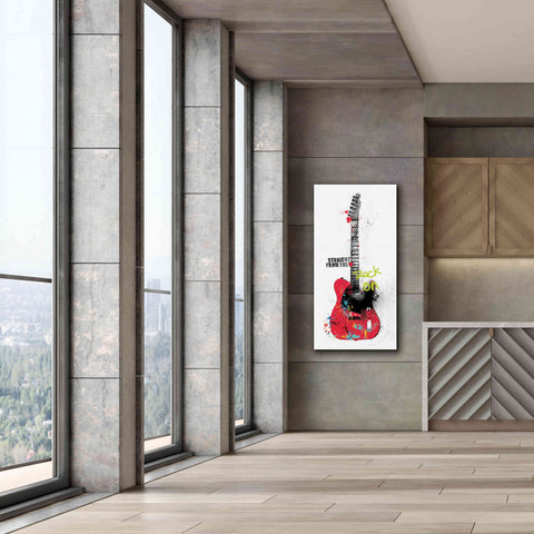 Image of 'Garage Band I Graffiti' by Mike Schick, Giclee Canvas Wall Art,30 x 60