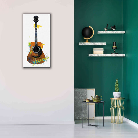 Image of 'Garage Band II Graffiti' by Mike Schick, Giclee Canvas Wall Art,20 x 40