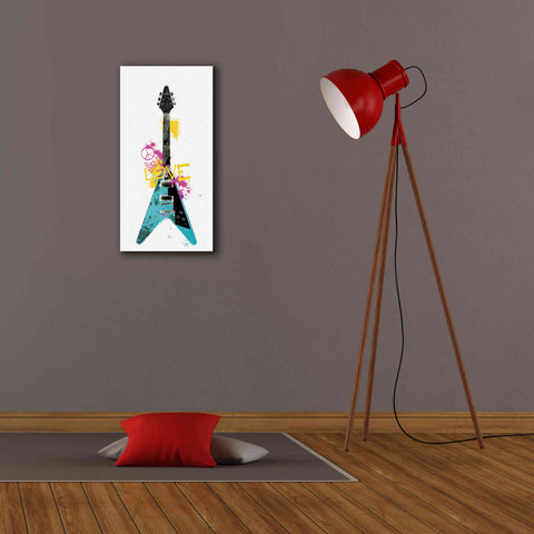 Image of 'Garage Band III Graffiti' by Mike Schick, Giclee Canvas Wall Art,12 x 24