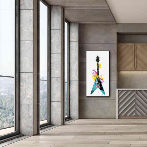 Image of 'Garage Band III Graffiti' by Mike Schick, Giclee Canvas Wall Art,30 x 60