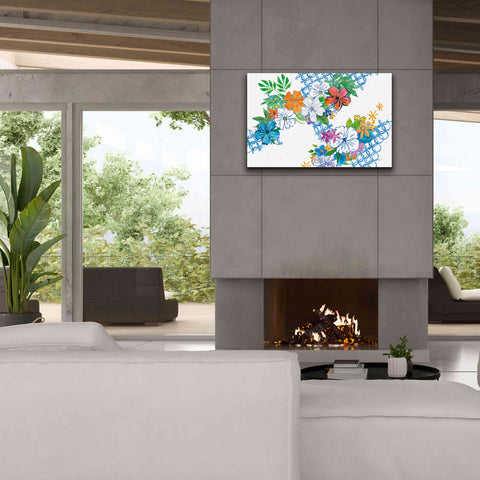 Image of 'Flower Power I' by Mike Schick, Giclee Canvas Wall Art,40 x 26
