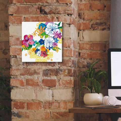 Image of 'Flower Power II' by Mike Schick, Giclee Canvas Wall Art,12x12