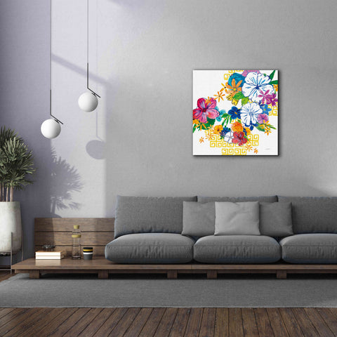 Image of 'Flower Power II' by Mike Schick, Giclee Canvas Wall Art,37x37