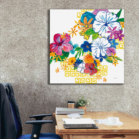 Image of 'Flower Power II' by Mike Schick, Giclee Canvas Wall Art,37x37