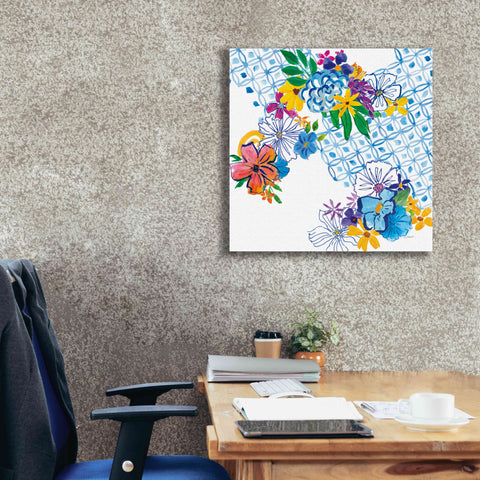 Image of 'Flower Power IV' by Mike Schick, Giclee Canvas Wall Art,26x26