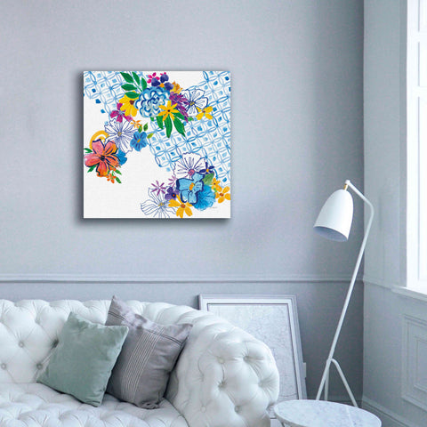 Image of 'Flower Power IV' by Mike Schick, Giclee Canvas Wall Art,37x37