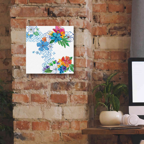Image of 'Flower Power V' by Mike Schick, Giclee Canvas Wall Art,12x12