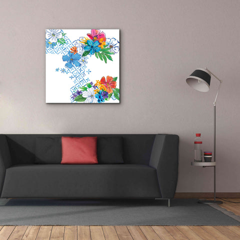 Image of 'Flower Power V' by Mike Schick, Giclee Canvas Wall Art,37x37