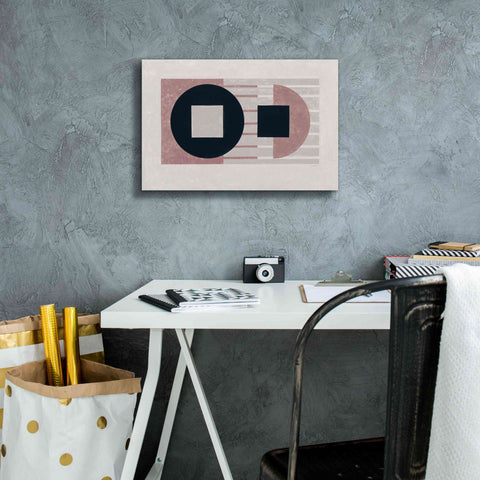 Image of 'Laterally Speaking Mauve' by Mike Schick, Giclee Canvas Wall Art,18 x 12