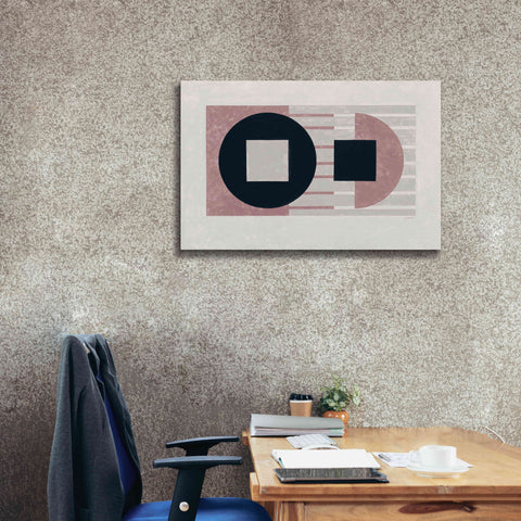 Image of 'Laterally Speaking Mauve' by Mike Schick, Giclee Canvas Wall Art,40 x 26