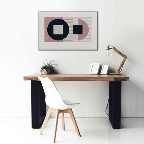 Image of 'Laterally Speaking Mauve' by Mike Schick, Giclee Canvas Wall Art,40 x 26
