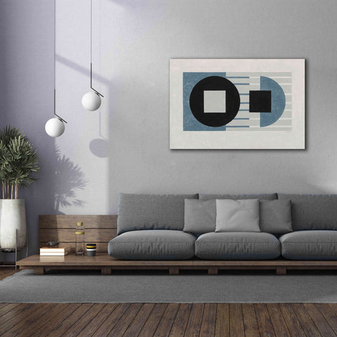 Image of 'Laterally Speaking Blue' by Mike Schick, Giclee Canvas Wall Art,60 x 40
