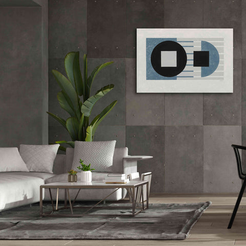 Image of 'Laterally Speaking Blue' by Mike Schick, Giclee Canvas Wall Art,60 x 40