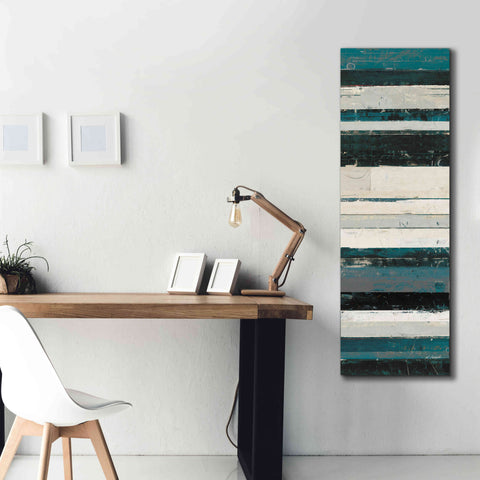 Image of 'Blue Zephyr IV' by Mike Schick, Giclee Canvas Wall Art,20 x 60