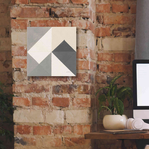 Image of 'Triangles IV Neutral Crop' by Mike Schick, Giclee Canvas Wall Art,12x12