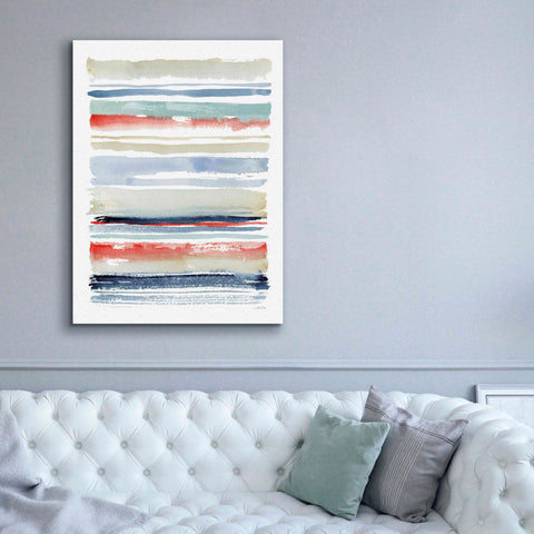 Image of 'Nautical Stripes' by Katrina Pete, Giclee Canvas Wall Art,40x54