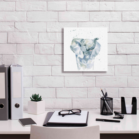 Image of 'Baby Elephant' by Katrina Pete, Giclee Canvas Wall Art,12x12