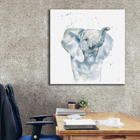 Image of 'Baby Elephant' by Katrina Pete, Giclee Canvas Wall Art,37x37