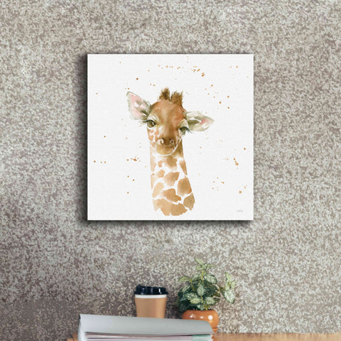 Image of 'Baby Giraffe' by Katrina Pete, Giclee Canvas Wall Art,18x18