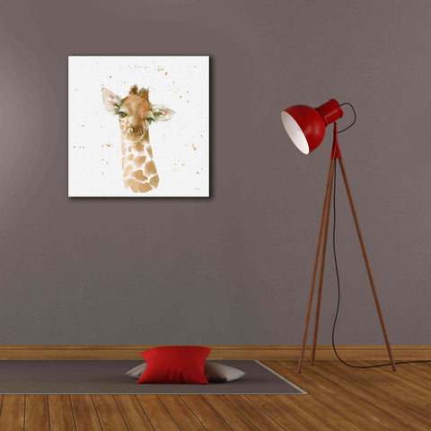 Image of 'Baby Giraffe' by Katrina Pete, Giclee Canvas Wall Art,26x26
