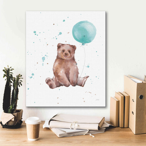 Image of 'Festive Bear' by Katrina Pete, Giclee Canvas Wall Art,20x24