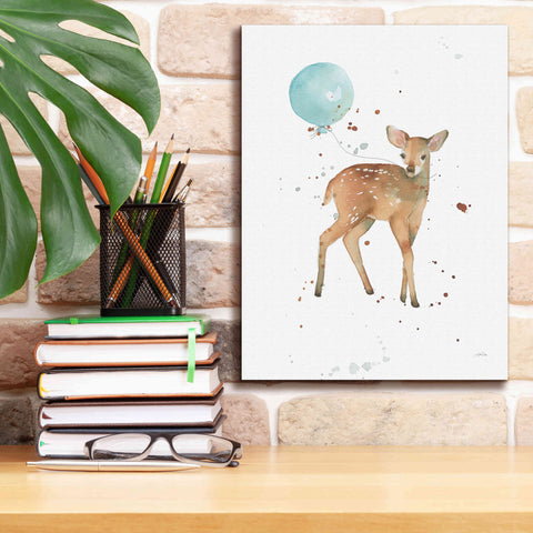 Image of 'Festive Fawn' by Katrina Pete, Giclee Canvas Wall Art,12x16