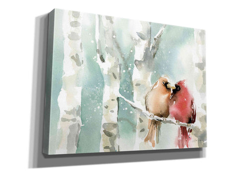 Image of 'Christmas Cardinals' by Katrina Pete, Giclee Canvas Wall Art