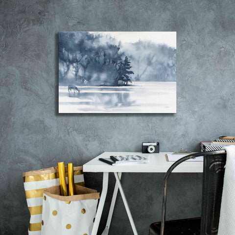 Image of 'Winter Lake' by Katrina Pete, Giclee Canvas Wall Art,26x18