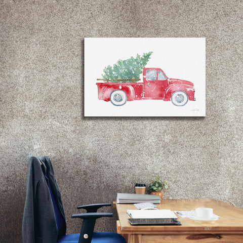 Image of 'Christmas Truck' by Katrina Pete, Giclee Canvas Wall Art,40x26