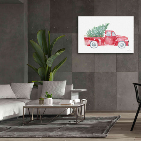 Image of 'Christmas Truck' by Katrina Pete, Giclee Canvas Wall Art,60x40