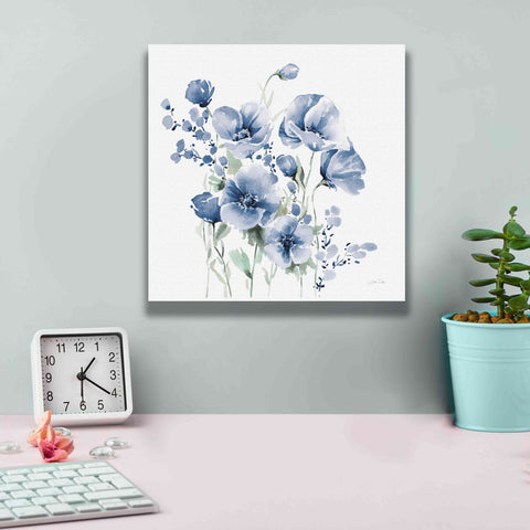 Image of 'Secret Garden Bouquet II Blue' by Katrina Pete, Giclee Canvas Wall Art,12x12