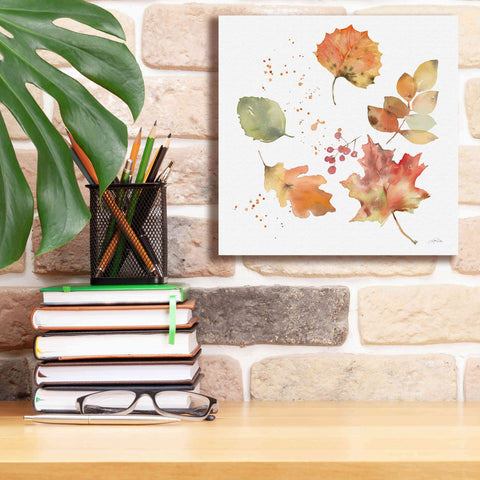 Image of 'Falling Leaves I' by Katrina Pete, Giclee Canvas Wall Art,12x12