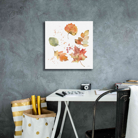Image of 'Falling Leaves I' by Katrina Pete, Giclee Canvas Wall Art,18x18