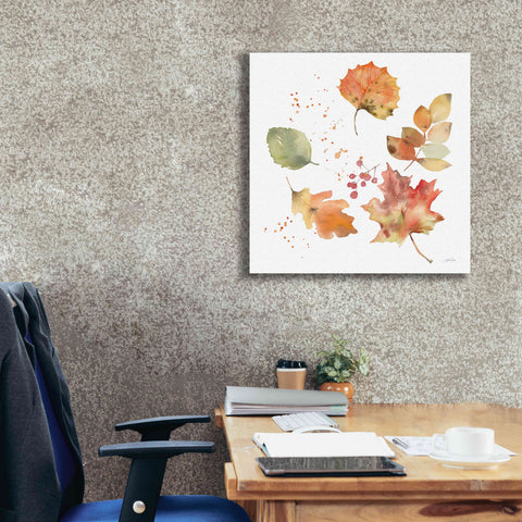 Image of 'Falling Leaves I' by Katrina Pete, Giclee Canvas Wall Art,26x26