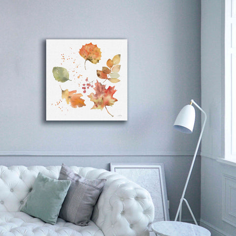 Image of 'Falling Leaves I' by Katrina Pete, Giclee Canvas Wall Art,37x37