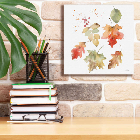 Image of 'Falling Leaves II' by Katrina Pete, Giclee Canvas Wall Art,12x12