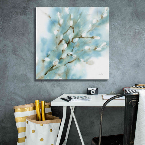 Image of 'Pussy Willows Square' by Katrina Pete, Giclee Canvas Wall Art,26x26