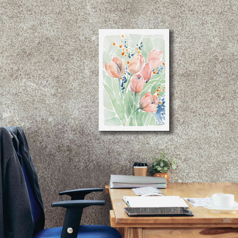 Image of 'Tulip Spray' by Katrina Pete, Giclee Canvas Wall Art,18x26