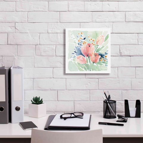 Image of 'Tulip Bower' by Katrina Pete, Giclee Canvas Wall Art,12x12