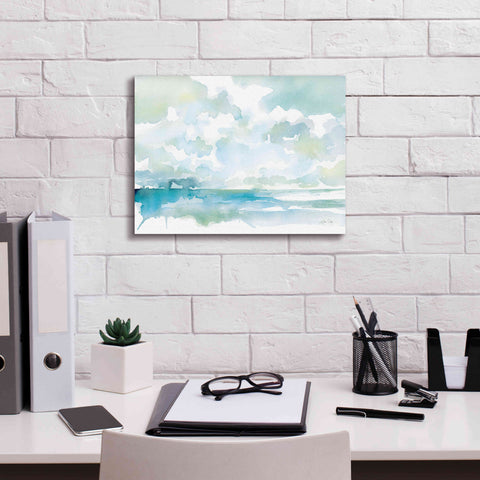 Image of 'Ocean Dreaming Pale Blue' by Katrina Pete, Giclee Canvas Wall Art,16x12
