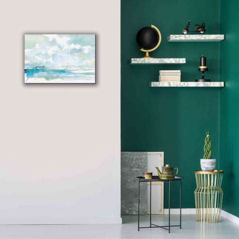Image of 'Ocean Dreaming Pale Blue' by Katrina Pete, Giclee Canvas Wall Art,26x18
