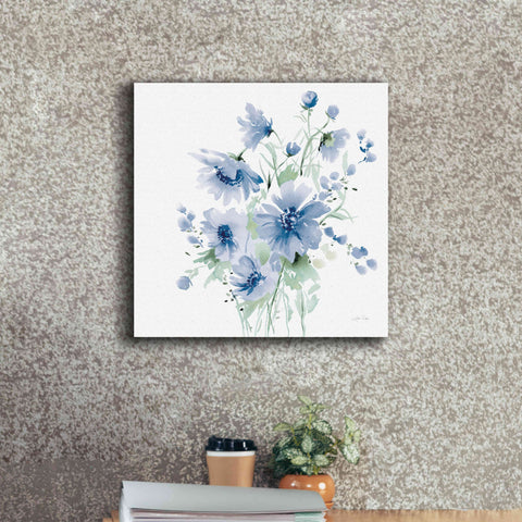 Image of 'Secret Garden Bouquet I Blue Light' by Katrina Pete, Giclee Canvas Wall Art,18x18