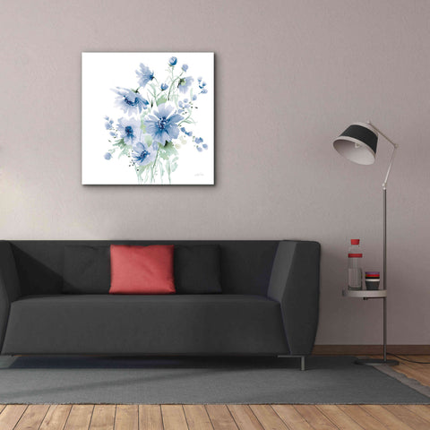 Image of 'Secret Garden Bouquet I Blue Light' by Katrina Pete, Giclee Canvas Wall Art,37x37