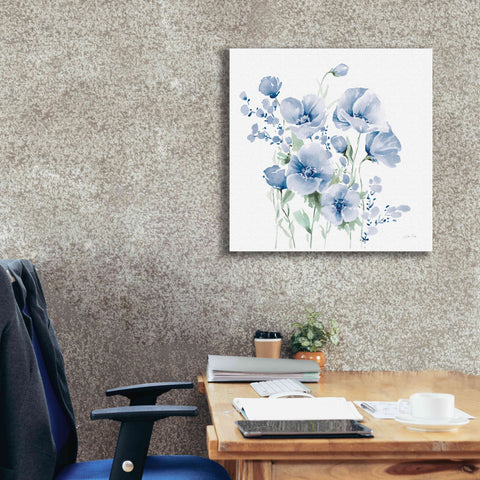 Image of 'Secret Garden Bouquet II Blue Light' by Katrina Pete, Giclee Canvas Wall Art,26x26