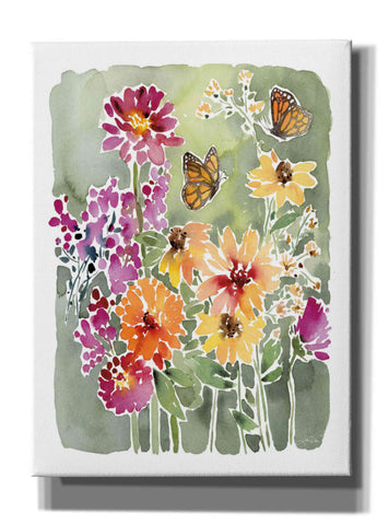 Image of 'Monarchs and Blooms' by Katrina Pete, Giclee Canvas Wall Art